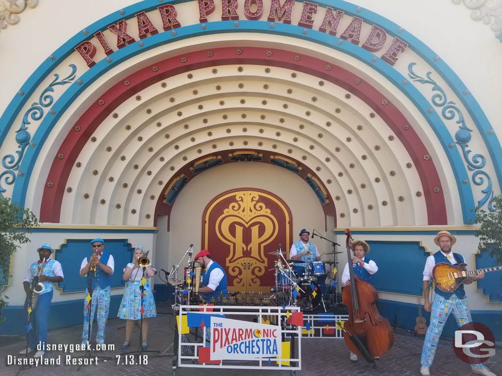 Pixarmonic Orchestra had a hard time keeping an audience in the afternoon heat with no shade.