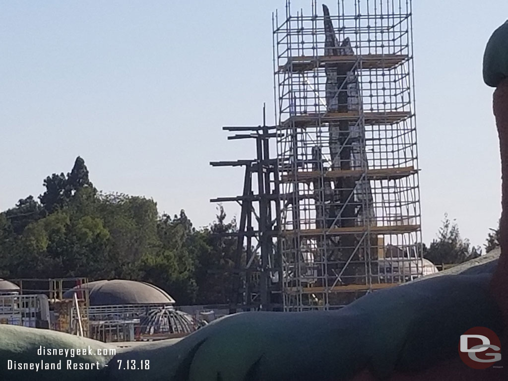 Notice how these smaller spires have scaffolding around them, no need for the steel toothpicks.