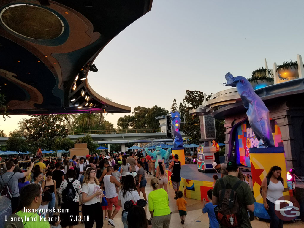 Pixar Pals Dance Party in Tomorrowland Terrace.