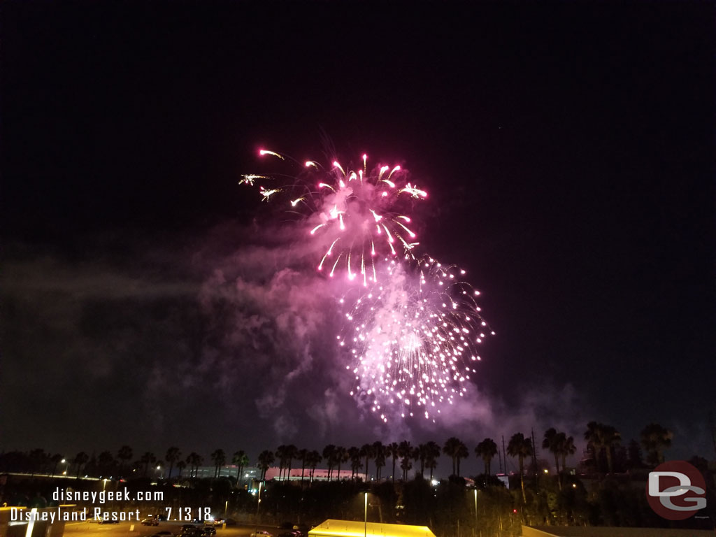 Closed out my visit with Together Forever Fireworks from the Mickey and Friends parking structure.