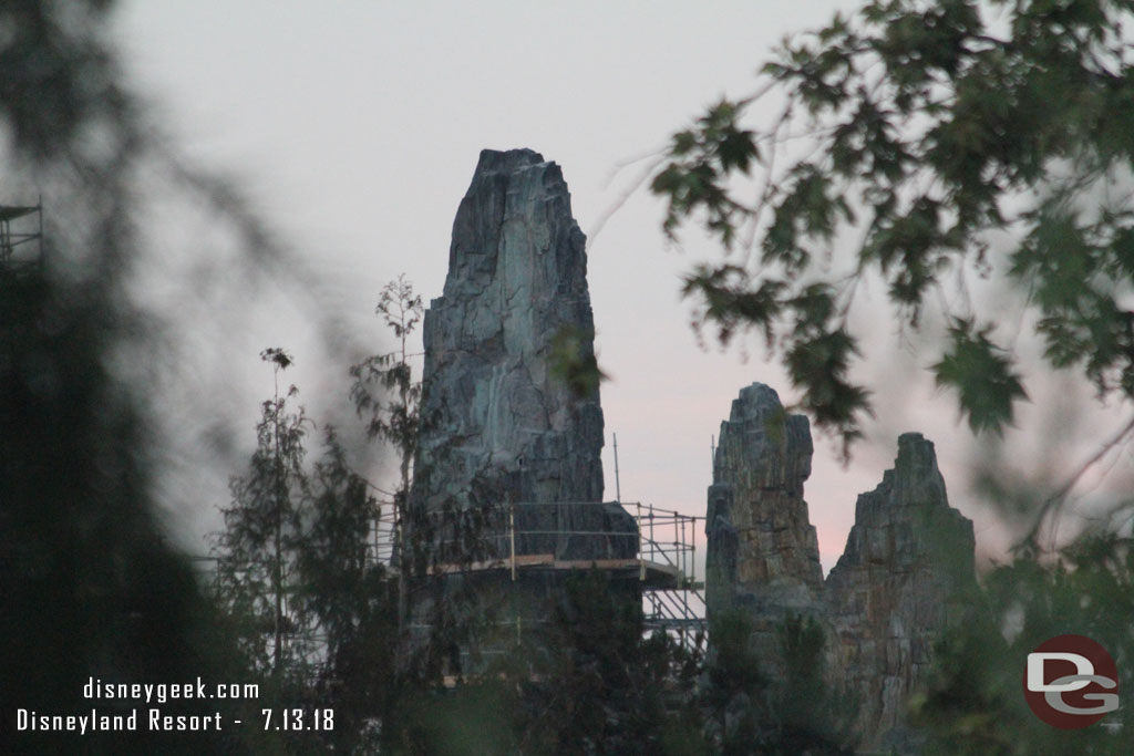 The spires have a variety of colors and textures across the range.