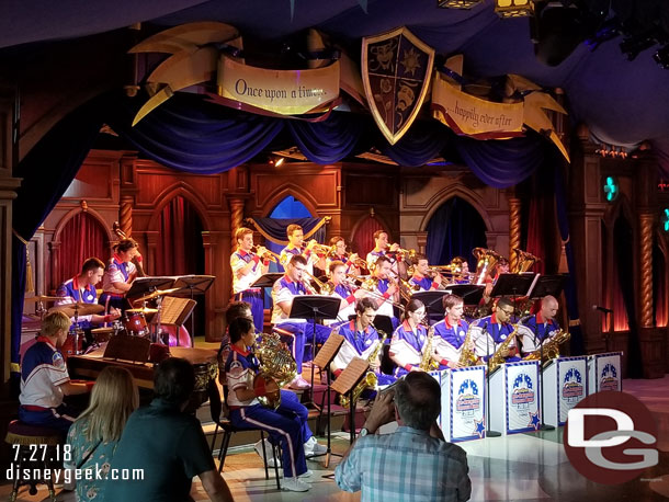 The All-American College Band performing in the Royal Theatre