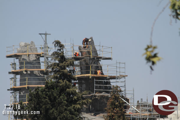 A crew working on this spire.