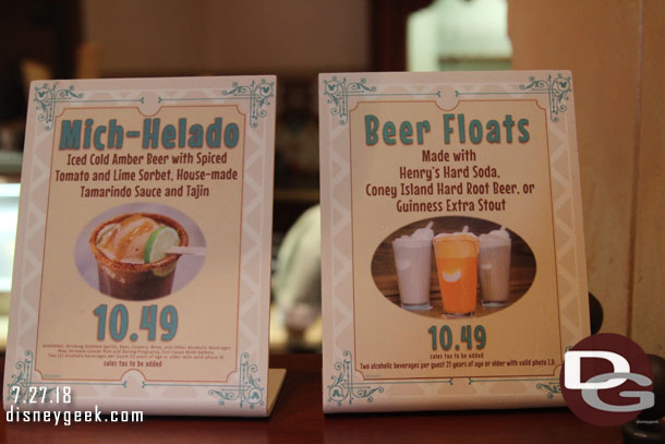 Clarabelles on Buena Vista Street has some new offerings.