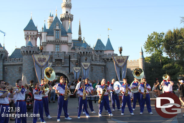 Time for the All-American College Band.  Only two more weeks left in their summer.  August 10th is their last day.