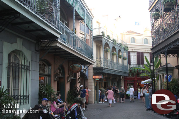 Walking through New Orleans Square.