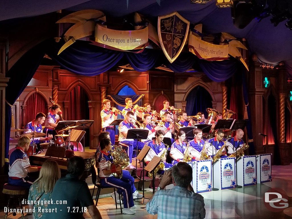 The All-American College Band performing in the Royal Theatre