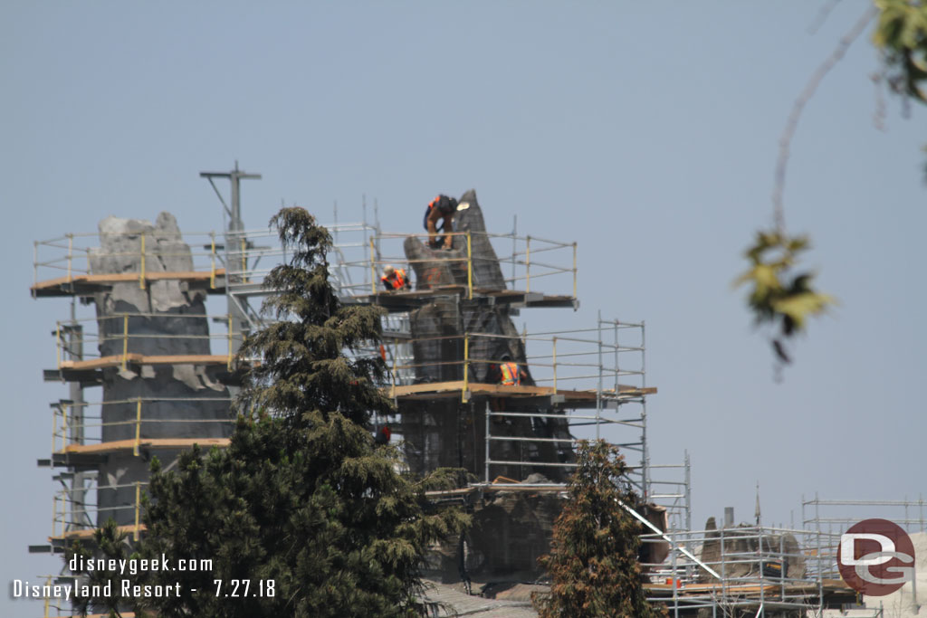 A crew working on this spire.