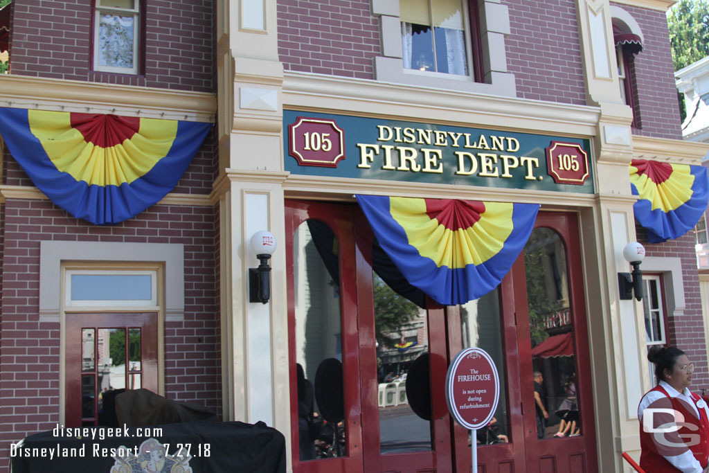 Renovation work on the interior of the firehouse continues.