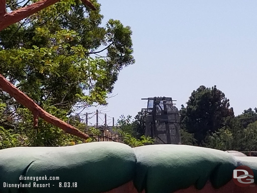 From the tree house.  Wire mesh is installed on this formation now.