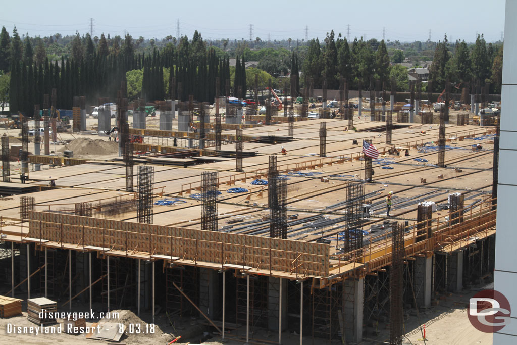 Rebar staged and ready to be installed to form the second floor.
