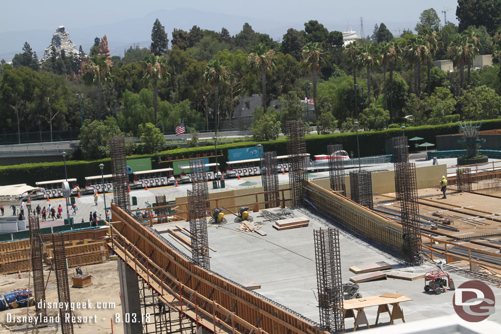 Here you can see the ramp extending upwards from the 3rd floor.