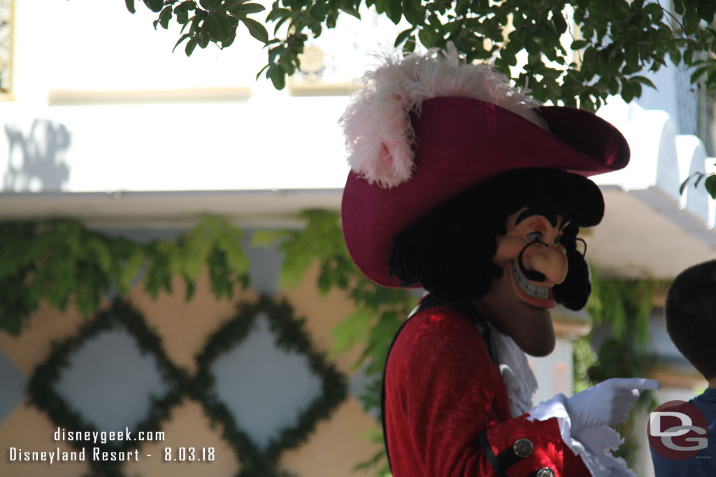 Peter Pan and Captain Hook were also out.