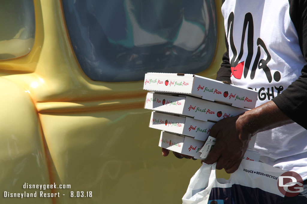 The pizza boxes in Toontown stuck out to me.  I am not sure if they are new or if I just never noticed them.  I thought they had the regular Disney boxes.