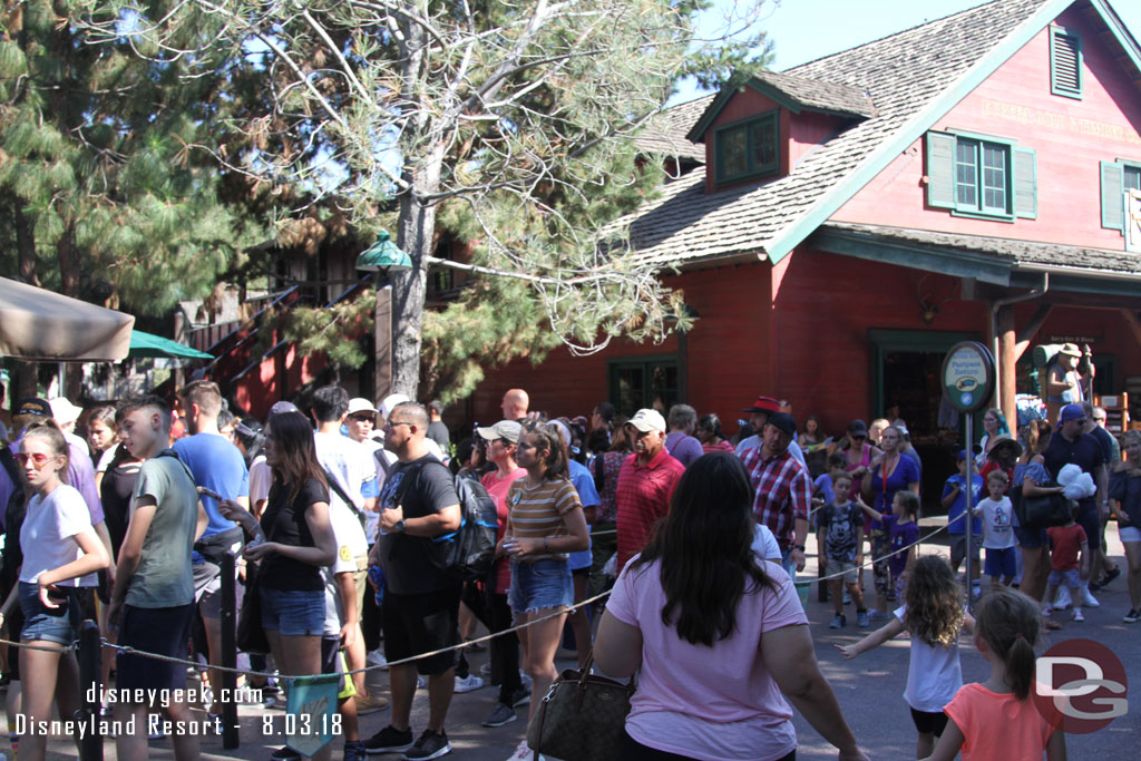 The FastPass return line was really backed again.