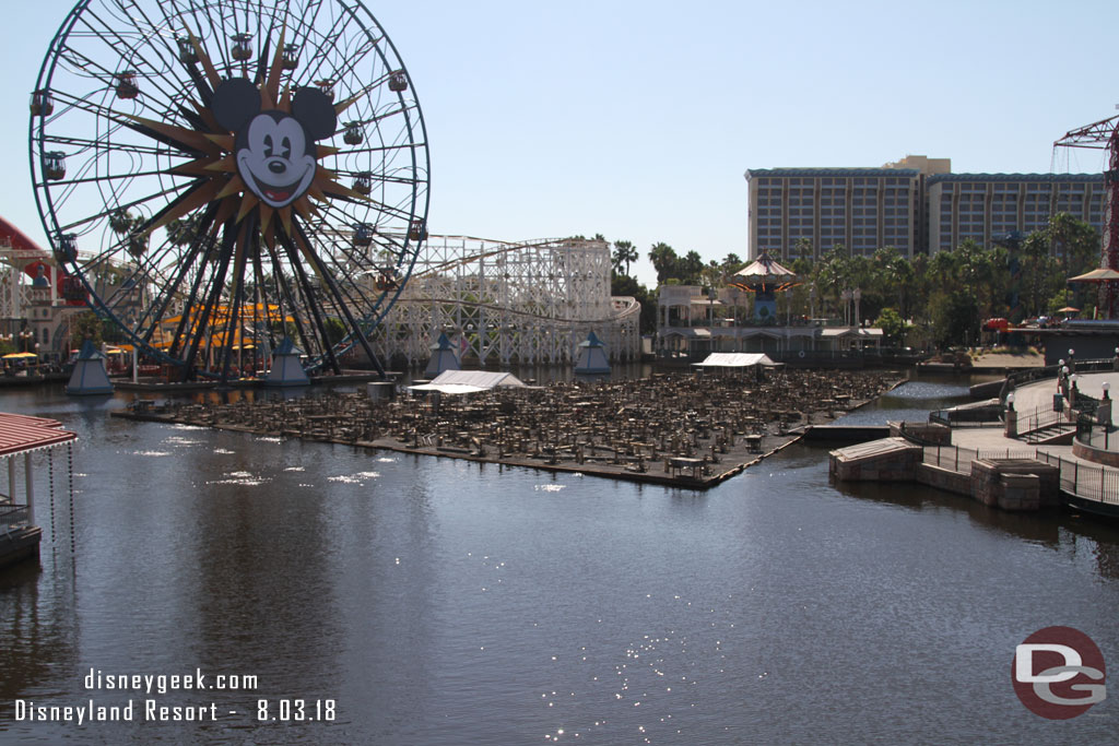 A couple more pictures of the World of Color work.