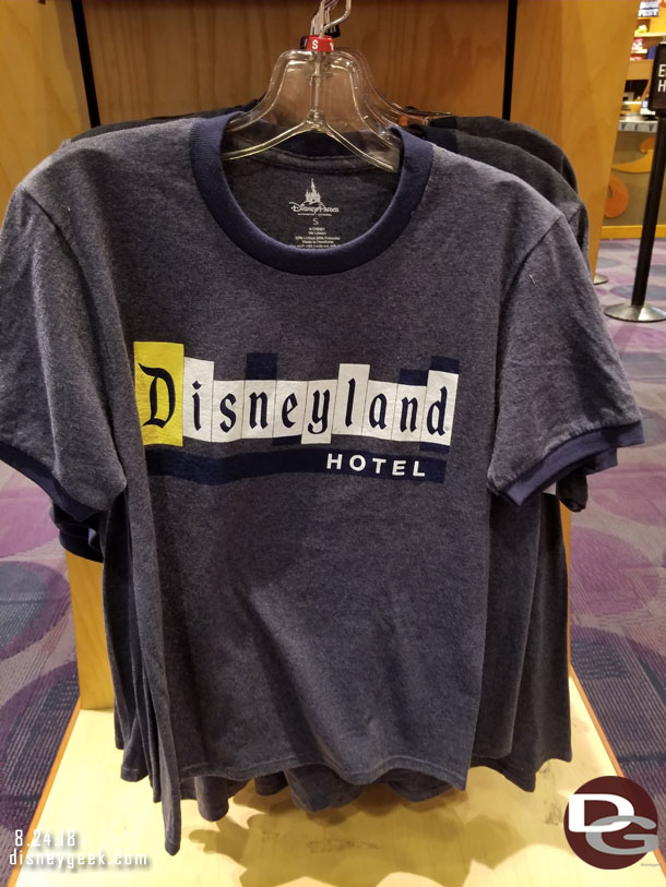 Several items have a classic Disneyland Hotel feel to them.