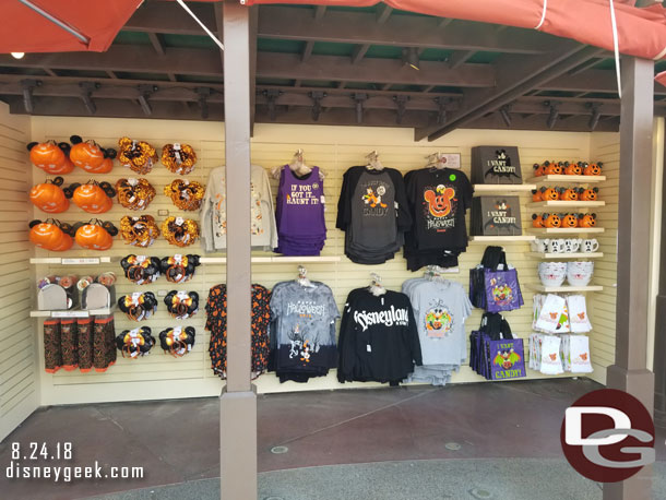 World of Disney Too has two sections of Halloween merchandise.