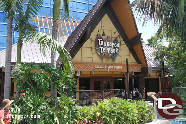 Tangaroa Terrace is scheduled to close for renovation soon.