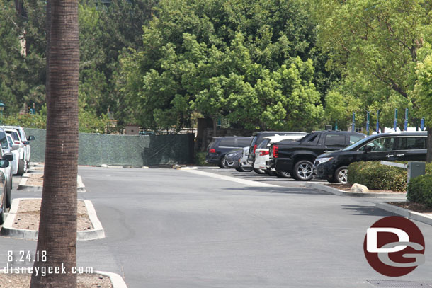 Fences up on the face side of the lot.  This was to be the security entry way during the construction.  