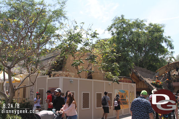 No real visible progress at the Enchanted Tiki Room