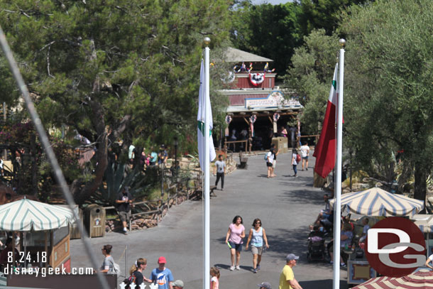 Time for a cruise on the Mark Twain.  Frontierland was peaceful this afternoon.