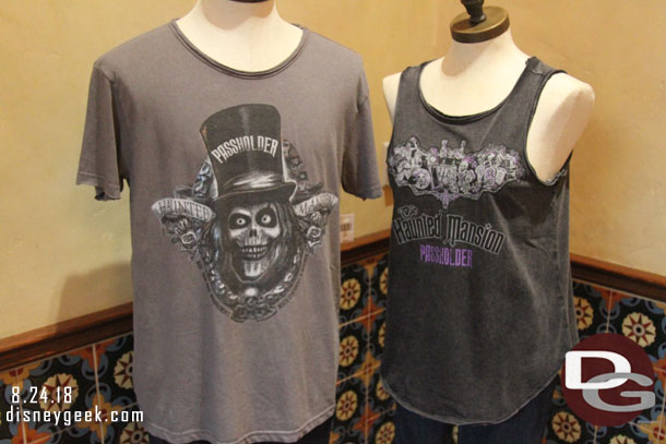 Hopping over to Disney California Adventure some Haunted Mansion Annual Passholder merchandise. 