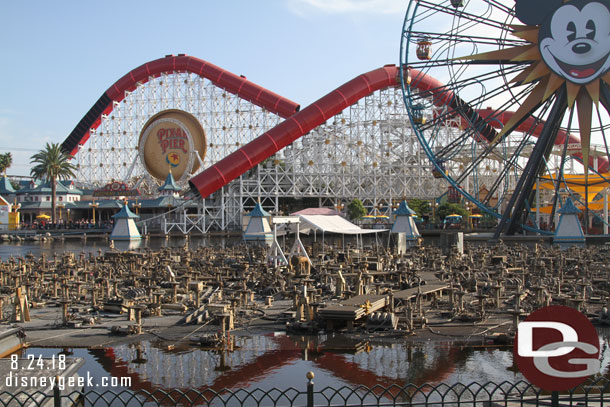 Work continues on the World of Color renovation project.