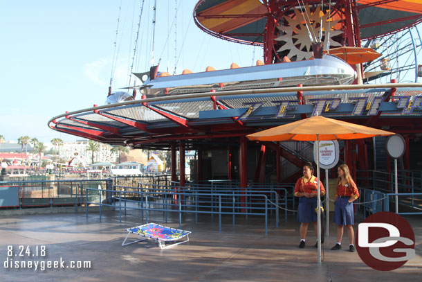 The Zephyr was closed due to wind.  So a bean bag toss was set up. No one playing though.