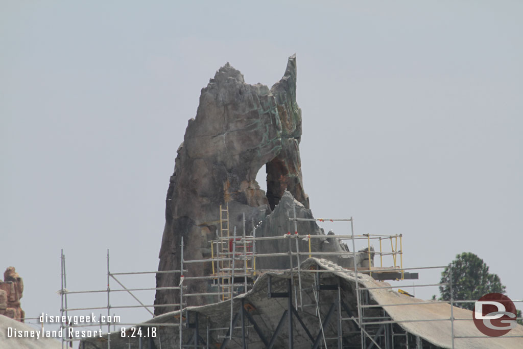 More of this large formation is now visible with scaffolding removed.