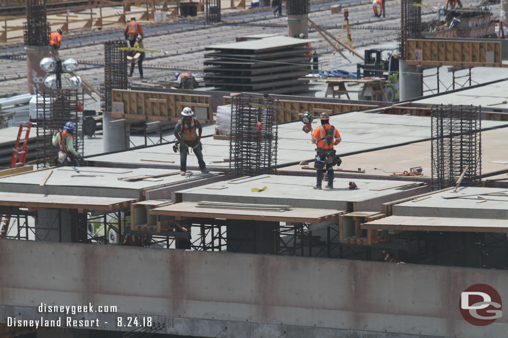 These workers are starting on the 3rd floor rebar.