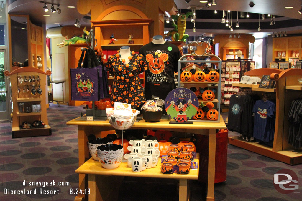 The Fantasia shop near the lobby has Halloween merchandise front and center.