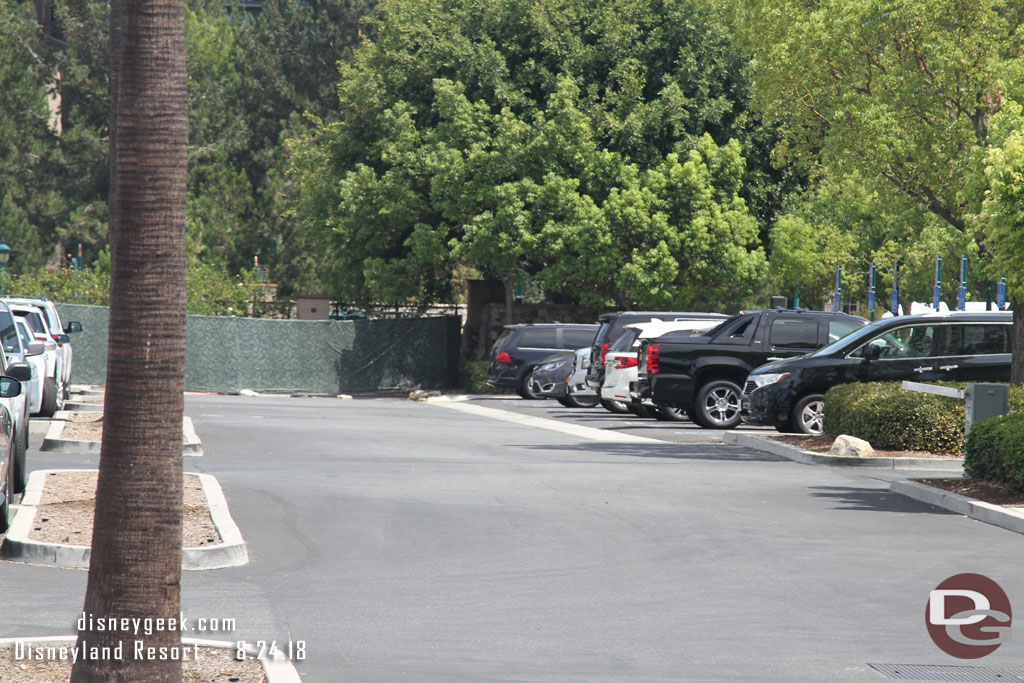 Fences up on the face side of the lot.  This was to be the security entry way during the construction.  