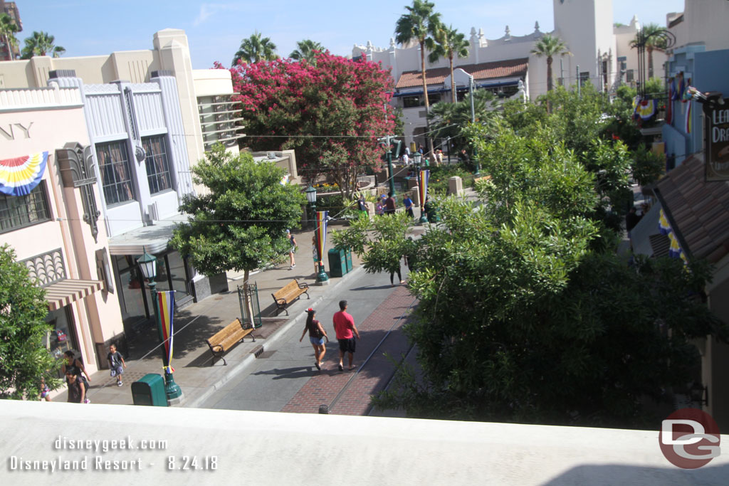 Passing over Buena Vista Street