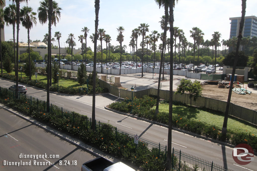 Here is a look at the area that was cleared beyond the fences seen early from ground level.