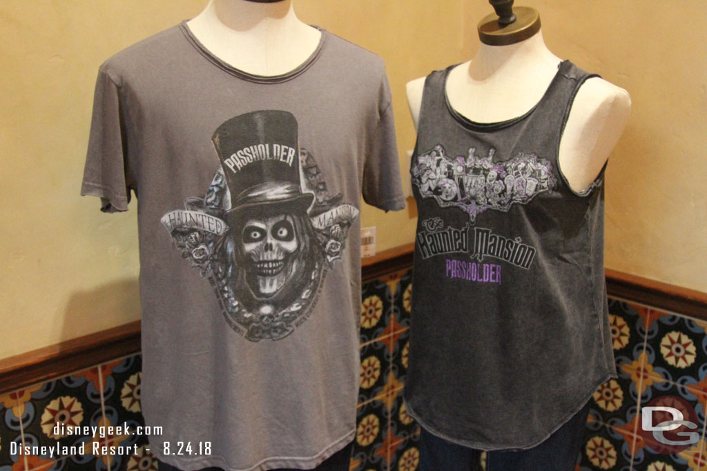 Hopping over to Disney California Adventure some Haunted Mansion Annual Passholder merchandise. 