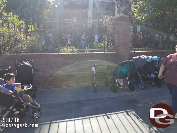 During the switchover they removed the planter/seating along the walkway. This added a few more feet to the path.