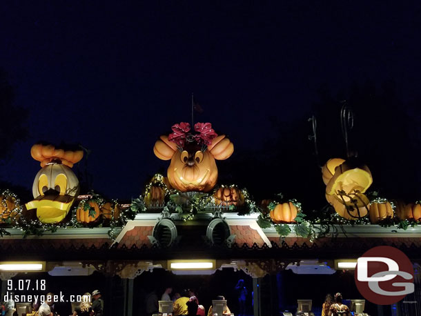 Disneyland Halloween Time entrance decorations