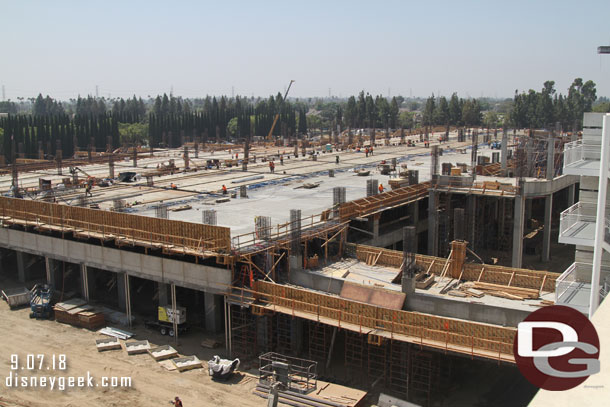 The 2nd floor connection is poured and the first sections of the 3rd floor of the garage are.