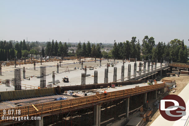 The first sections of the second ramp have been poured and the next ones look just about ready for concrete.