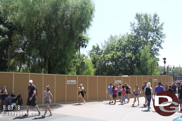 Bugs Land closed last week.  Walls now circle it.  Removal is underway behind them.  A new set of Marvel Experiences are taking over the space.