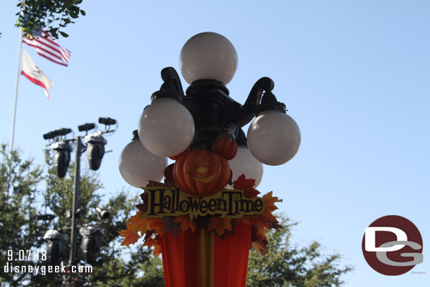 Main Street has traditional decorations this year.