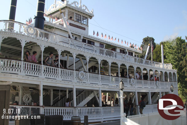 The Mark Twain Riverboat was boarding but the top deck was roped off so I skipped the cruise.