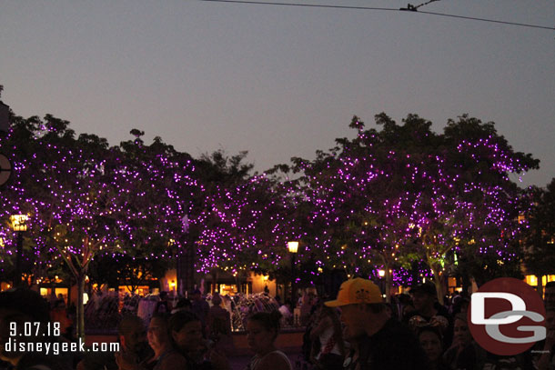 Carthay Circle features purple lights again.