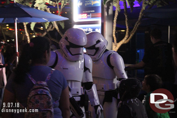 Stormtroopers still out patrolling this evening.