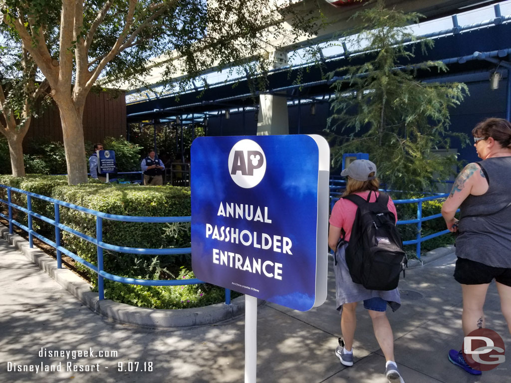 The AP Corner is set up in the Stage 17 queue for Halloween Time.