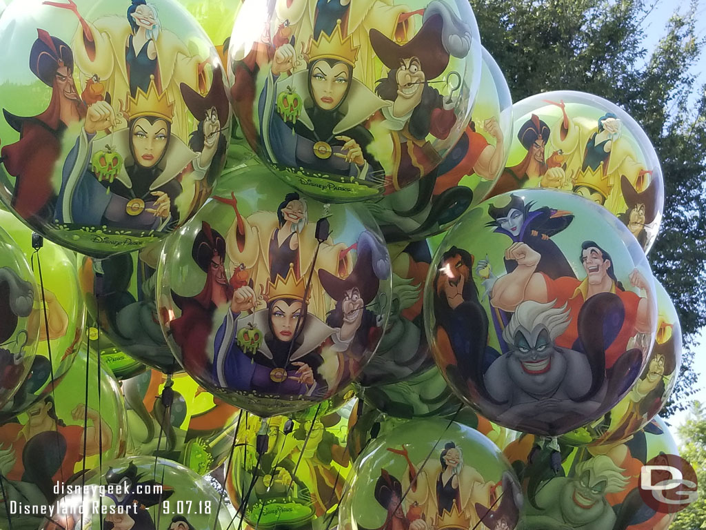 There is only one balloon but a different set of villains on each side.