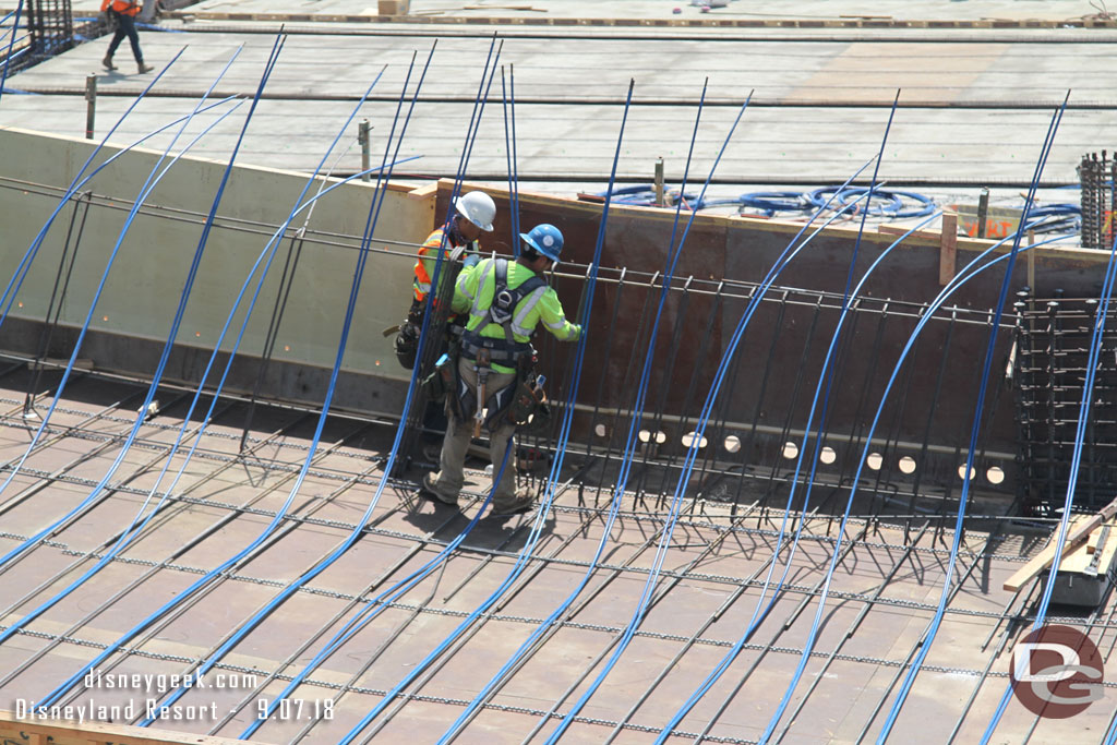 A team working on the ramp.