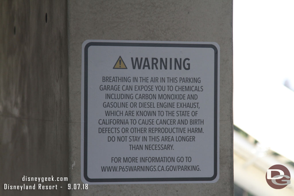 Throughout the resort the warning signs from the state of California seem to be getting larger and more intrusive.