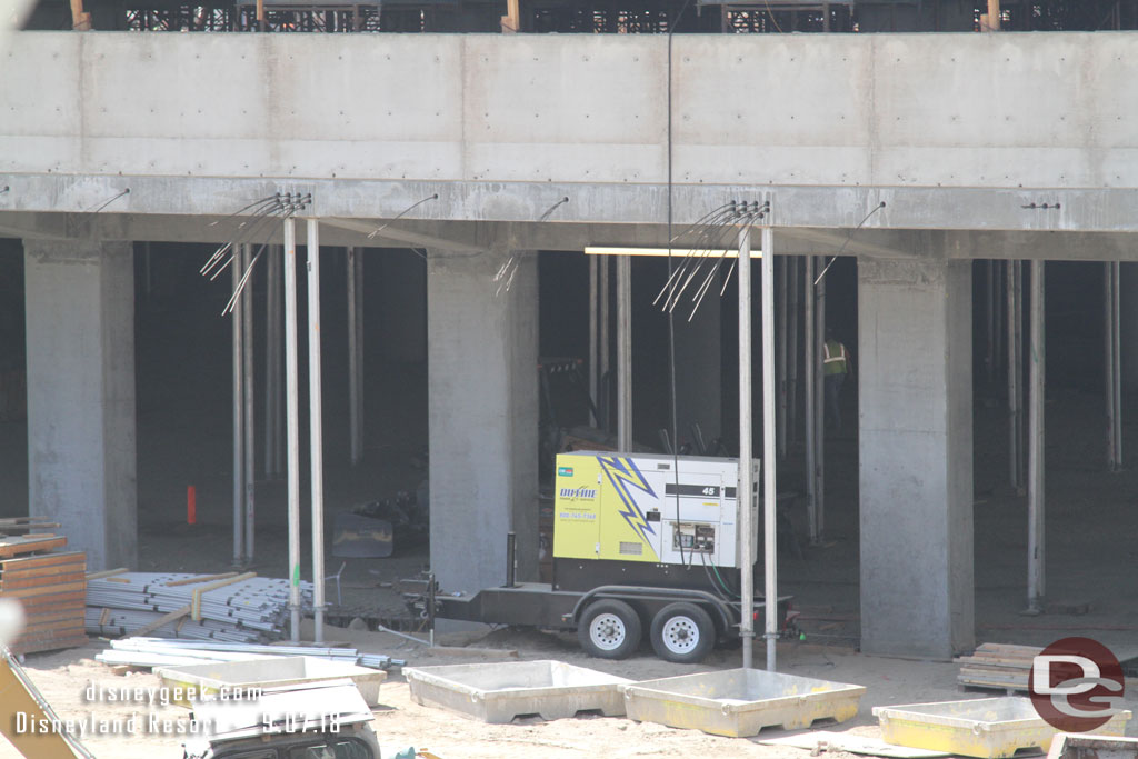 Many of the supports for the 2nd floor have been removed in the nearest section as work on the ground level continues.